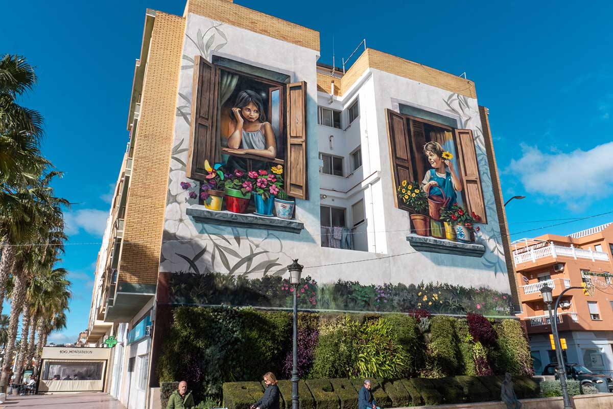 Street art in El Rincon de la Victoria.