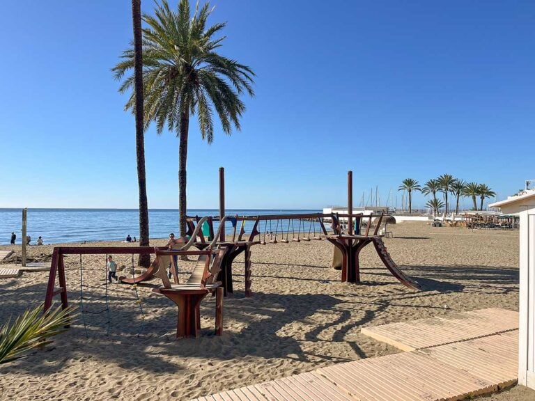 Playground in La Venus Beach, Marbella.