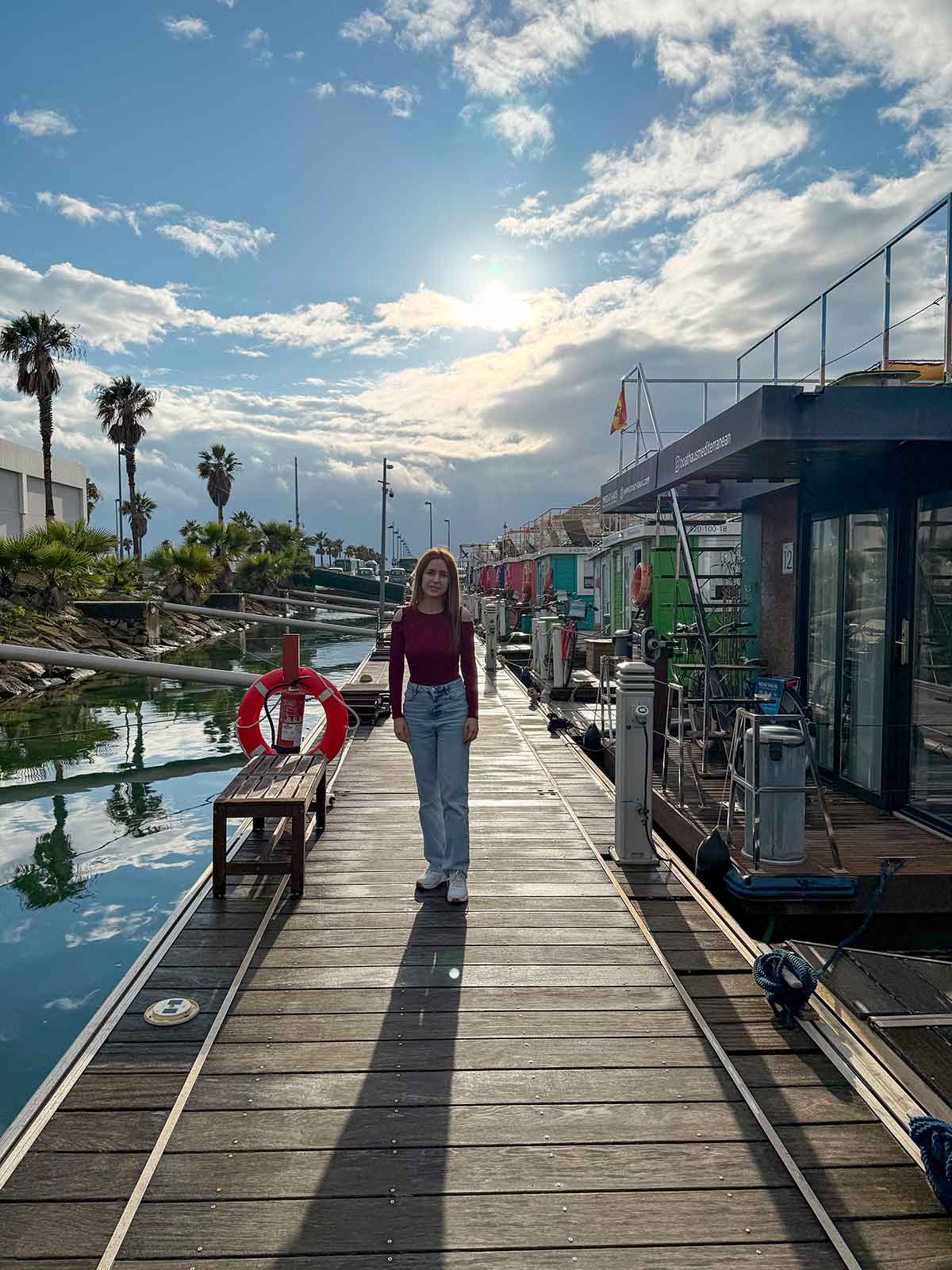 Cristina in Boat haus