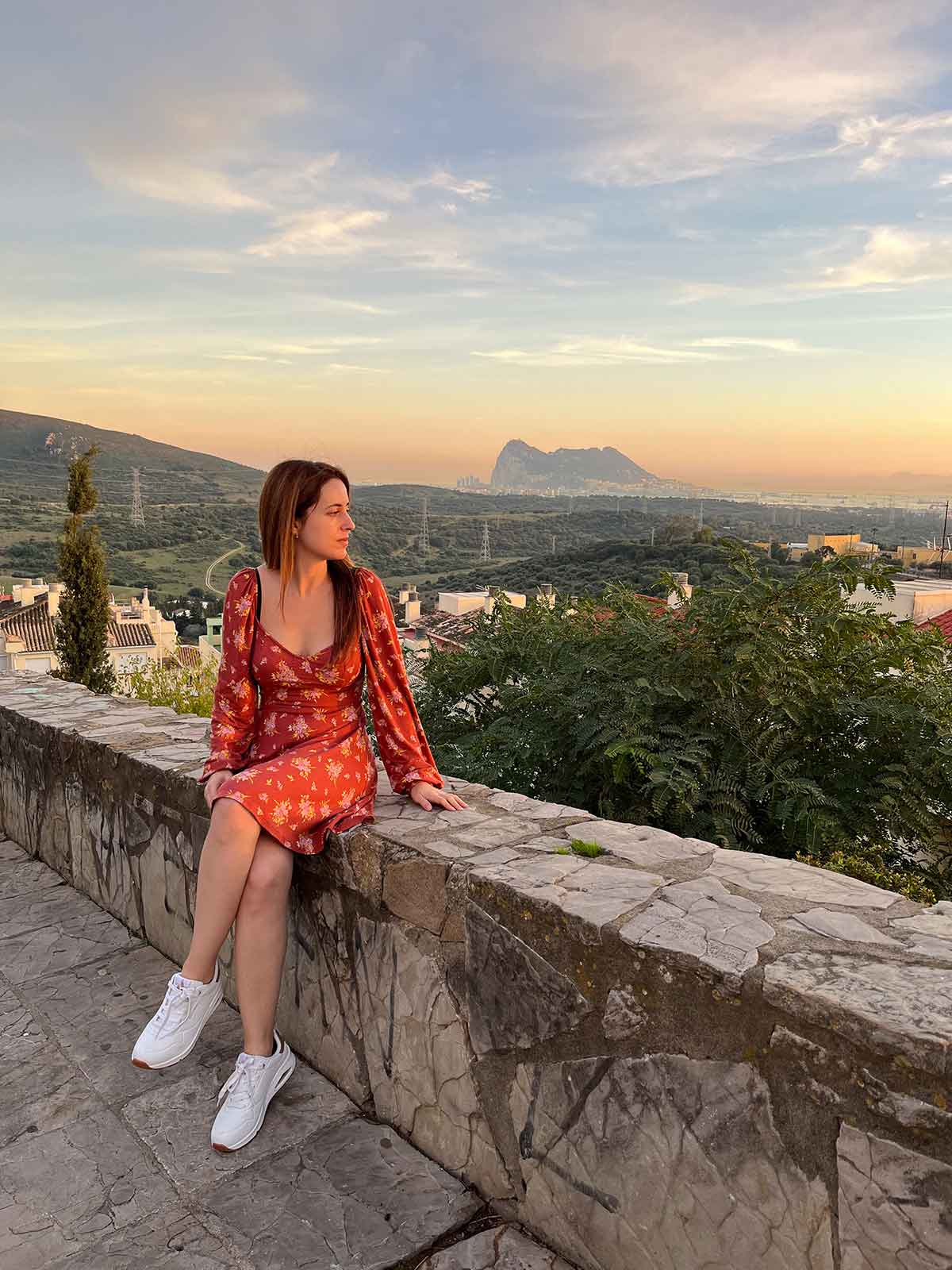 A view of the Rock of Gibraltar from San Roque town in Cadiz.