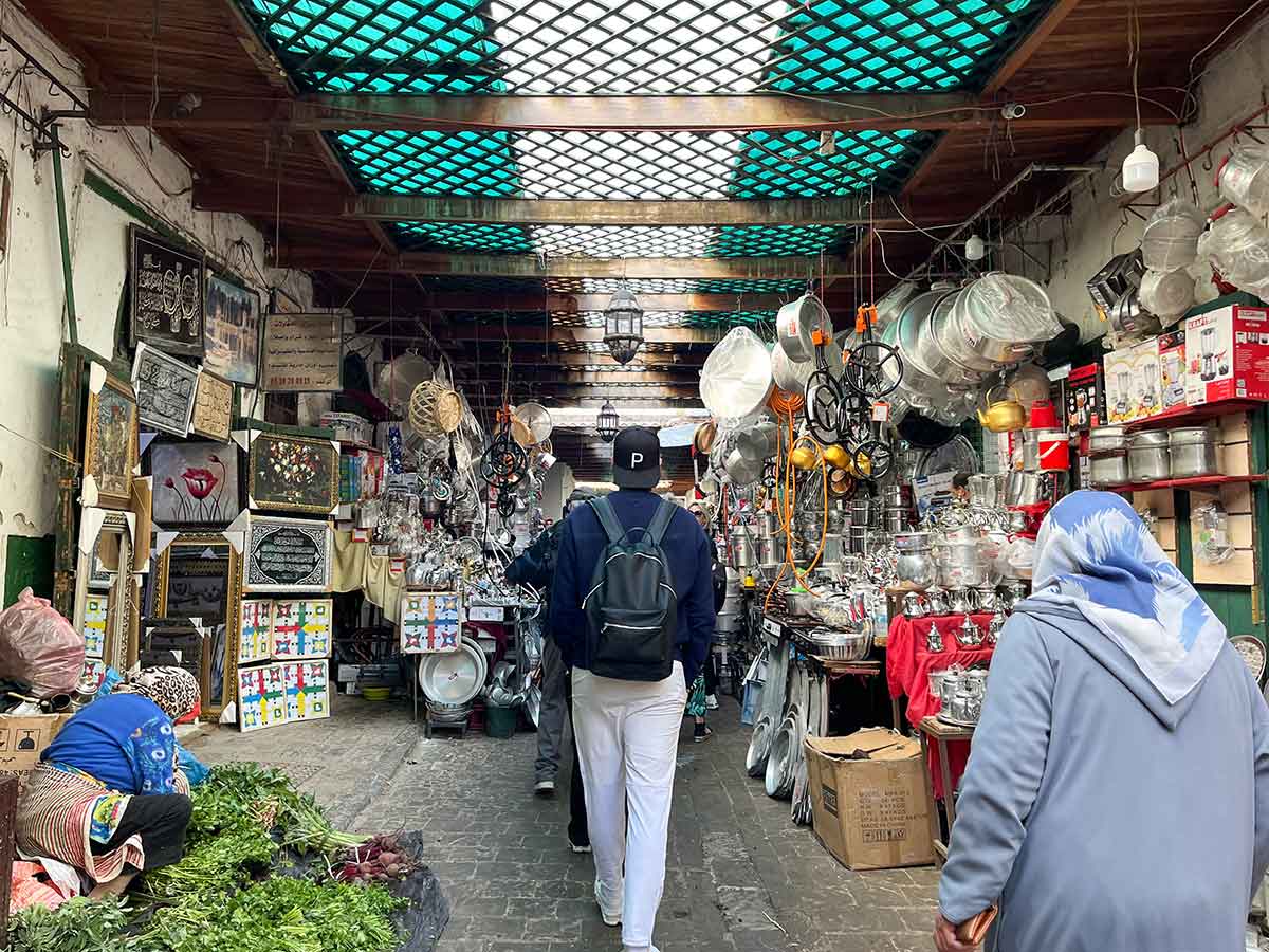 Market in the old town (medina) of Tetouan.