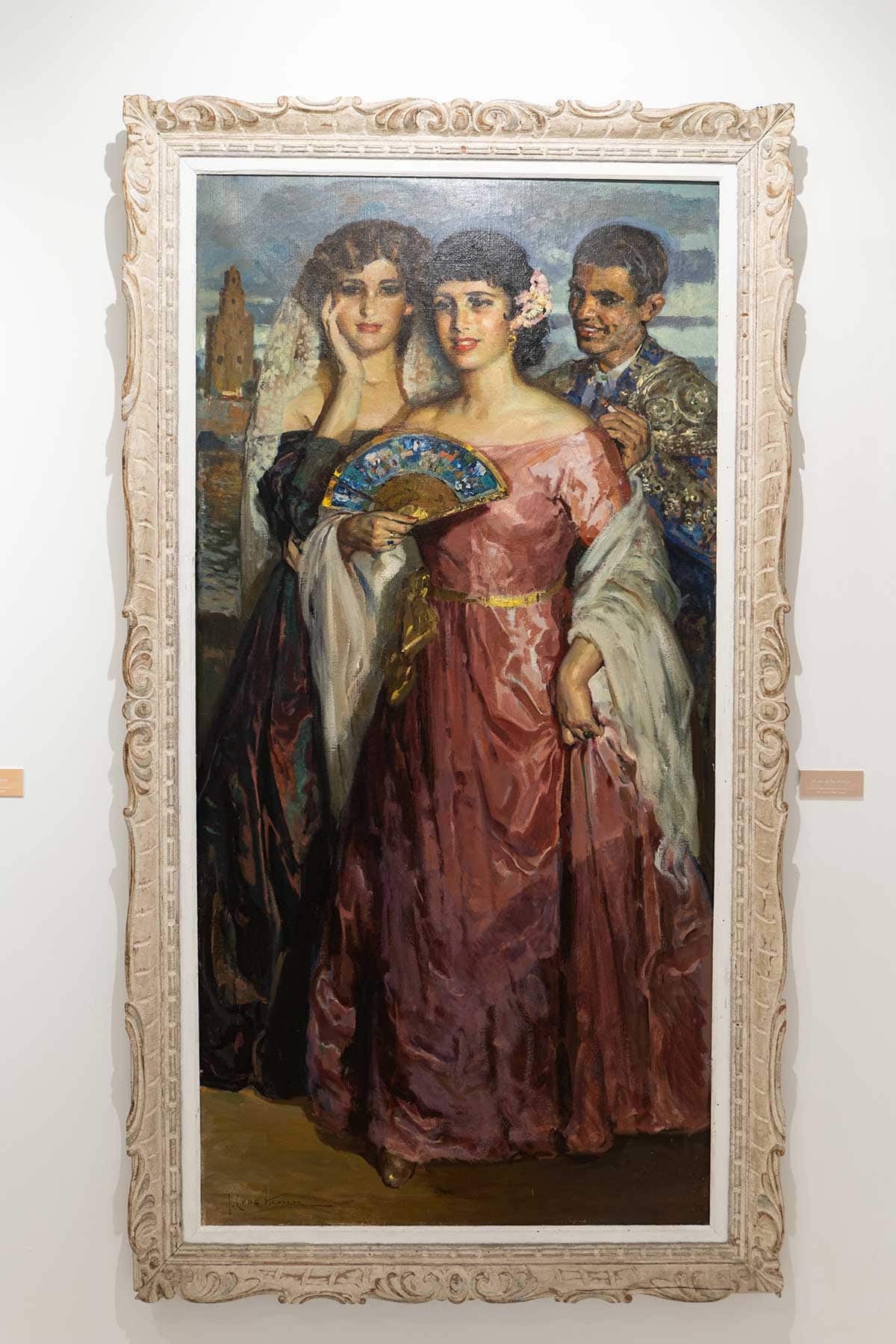 Painting at the Cruz Herrera Museum in La Linea, Cadiz, Spain.