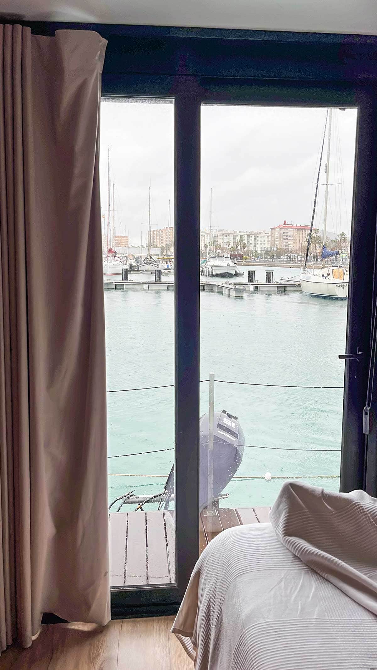 My Review Of Boat Haus, The Floating Hotel in Cadiz 4 Views from the modern boat house in La Linea.