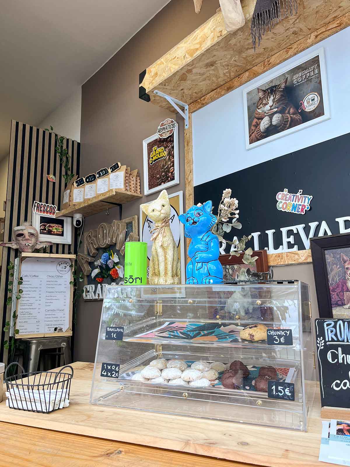 Where to Eat in Estepona (My Top Recommendations) 7 Aroma Grab and Go in Estepona old town, Malaga, Spain.