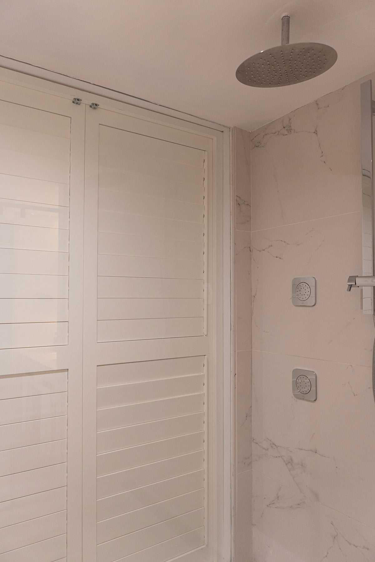 Rainfall shower at Nobu Marbella.