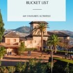 Pinterest pin that reads Andalucia bucket list and shows the Alhambra Palace.