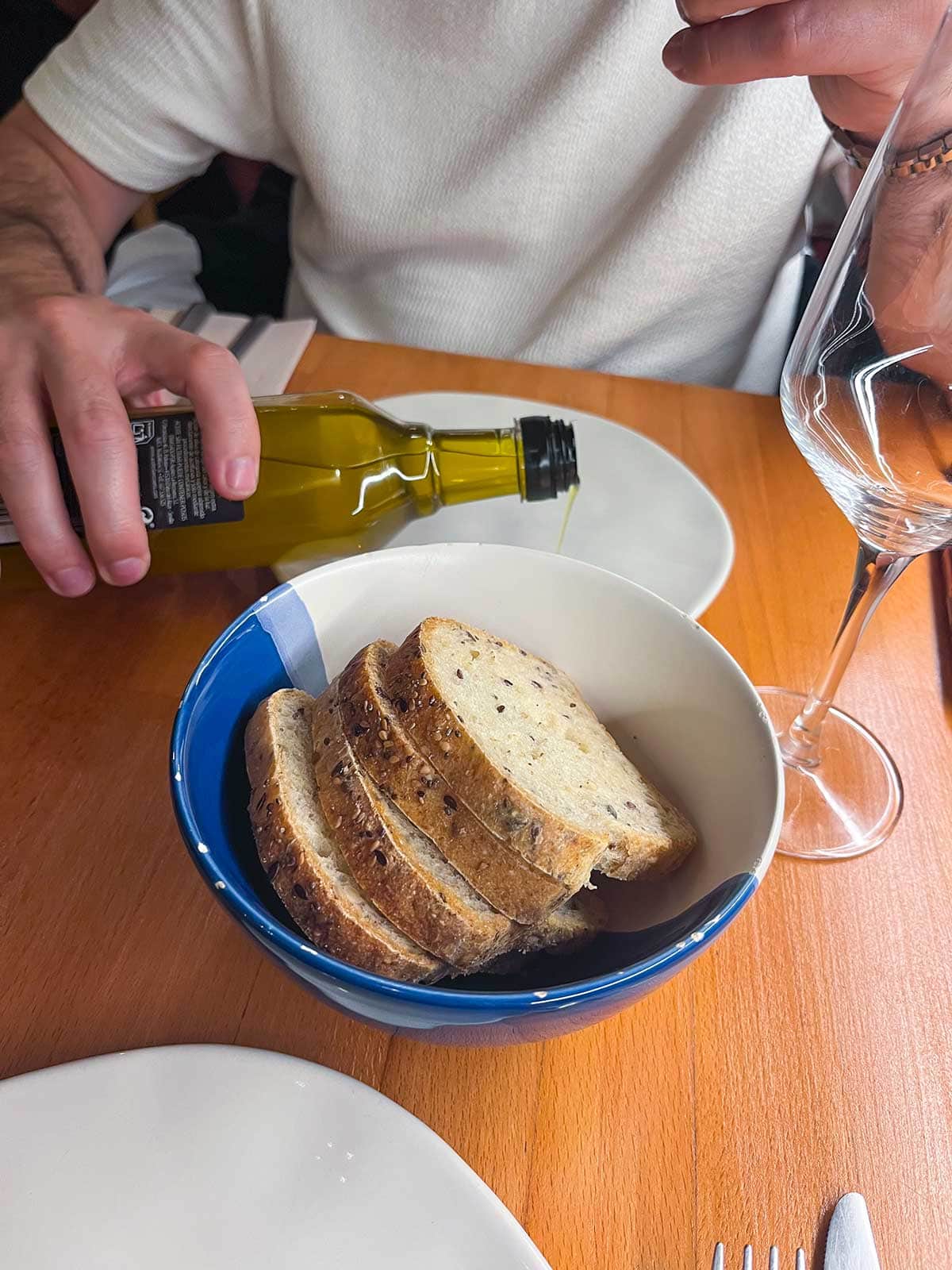 Ultimate Guide to Gluten-Free Seville 8 Gluten-free bread with olive oil at Señora Pan, Seville.